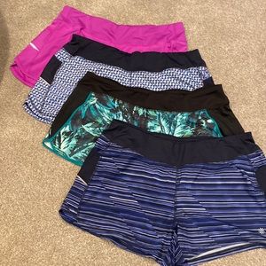 4 pair ATHLETA shorts sz XL